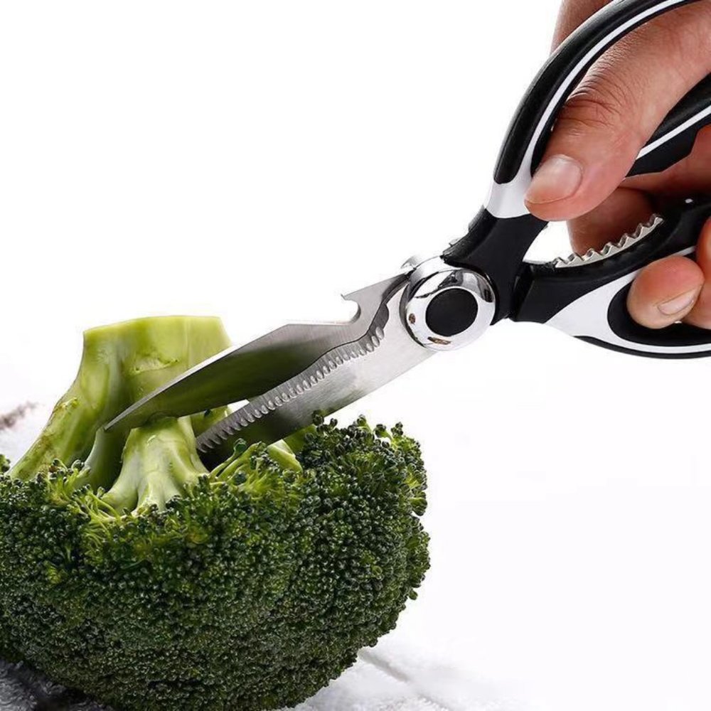 Multifunctional stainless steel kitchen scissors